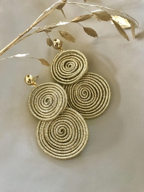 Draadoorbellen Goud Double Round