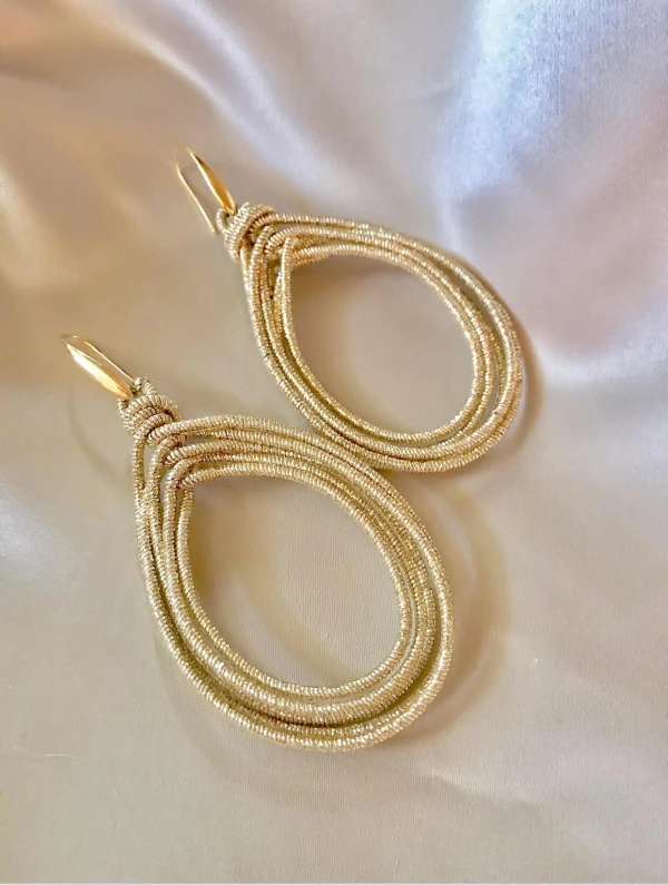 Draadoorbellen Open Drops Goud